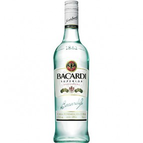 Ron blanco BACARDI botella 1 L